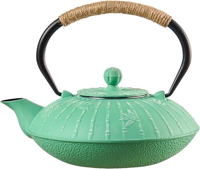 PARACITY Cast Iron Teapot Japanese 800ml/27oz, Tea Kettle Pot for Stove Top, Tea Pot with Stainless Steel Infusers for Loose Tea, Boiling Hot Water Tea, Mothers Day Gifts from Daughter/Son