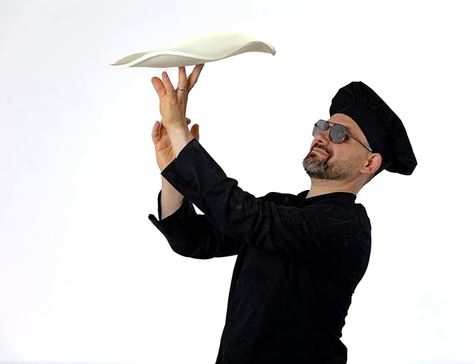 Training pizza disc for pizza acrobatics. Pizza di gomma - Spinning dough - Throw dough with silicone disc - size 13 inch. Rubber pizza.