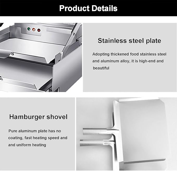 Automatic Hamburger Bread Machine - Commercial Bun Baking Machine with Alarm Light & Heating Light for Family Gatherings and Events