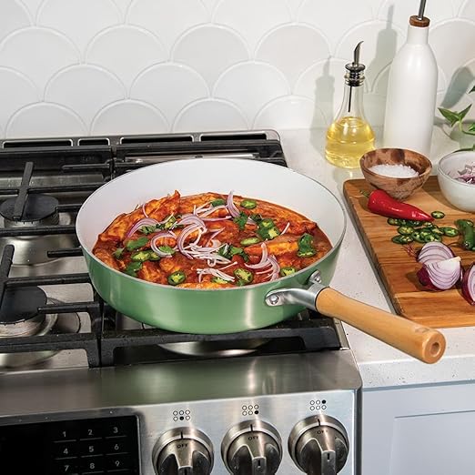 Nordic Ware Cardamom Ceramic Nonstick 12 Inch Fry Pan
