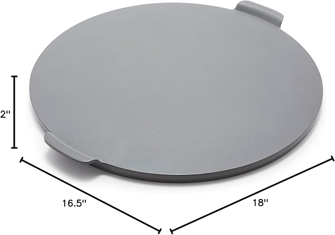 GreenPan Premiere Ovenware Healthy Ceramic Nonstick 16.5" Pizza Pan, PFAS-Free, Warp-Free Bakeware, Durable Quick Heating Baking Tray, Oven and Broiler Safe to 600F, Dishwasher Safe, Gray