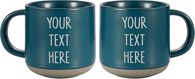 Custom Coffee Mug – Personalized Ceramic Cup with Name – 12 oz Cute Coffee Mugs – Unique Customized Gifts – Design Your Own Customizable Mug – Large Custom Cups for Men & Women