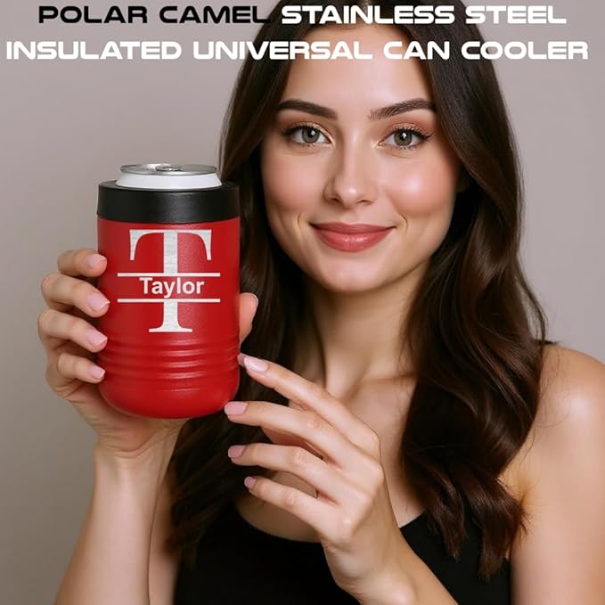 Personalized Insulated Can Cooler – Custom Can Holders for Drinks, Beer Coolers for and Bottle, Can Buddy Holder, Drink Sleeve, Soda Can Cooler – 12 oz & 16 oz, Vacuum Insulated