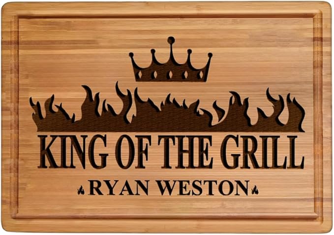 Personalized Gifts for Men Custom Engraved Cutting Board BBQ & Grilling Gift, Unique Grill Master Gift for Dad, Husband, or Father in Law Perfect Birthday or Christmas Gifts for Men 2026