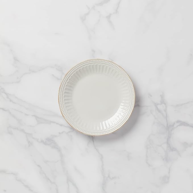 Lenox White French Perle Groove Accent Plate, 1.30 LB
