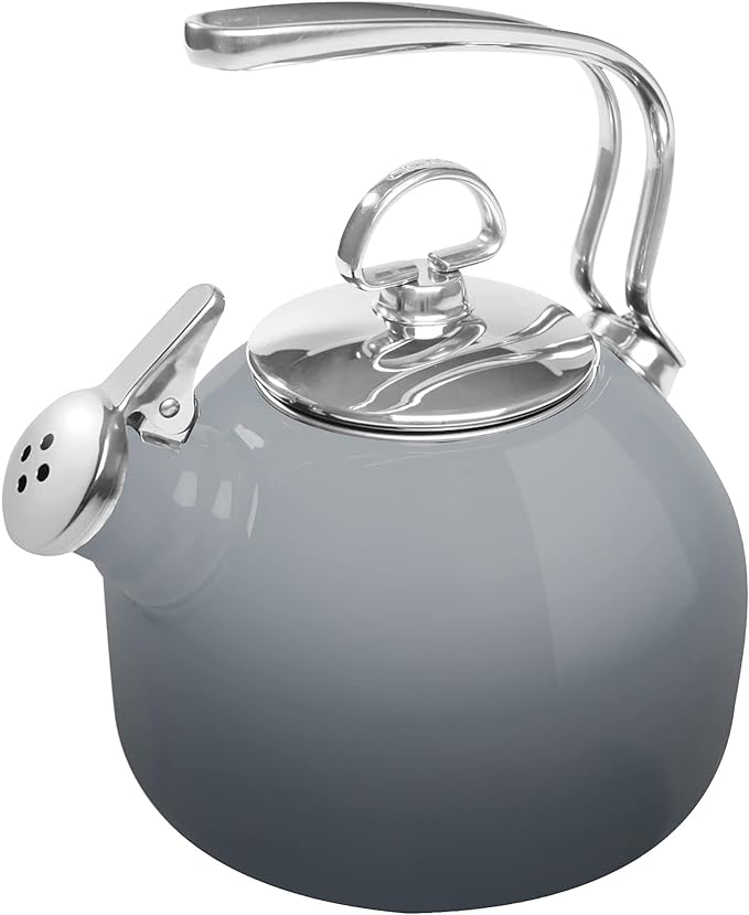 Chantal Enamel On Steel Classic Teakettle (Fade Grey)