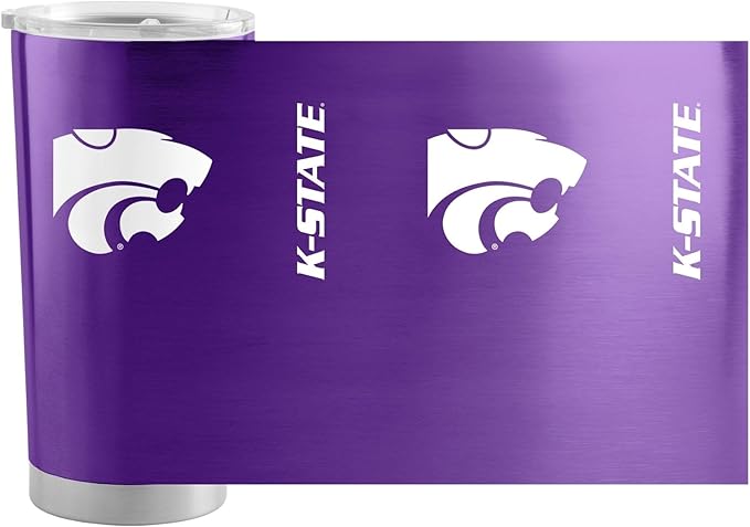 Logo Brands 20 oz Powder Coat Tumbler- Insulated Tumbler with Lid for Water, Iced Tea or Coffee, Smoothie and More