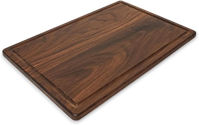 Refine Kitchenware Extra Large Walnut Personalized Engraved Cutting Board - FSC-Certified Wood, Wedding Gift, Custom Walnut Cutting Board, 100% Made In The USA