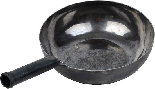 臻三环 ZhenSanHuan Chinese HandHammered Iron Woks and Stir Fry Pans, Non-stick, No Coating, Induction Suitable, 章丘铁锅，舌尖上的中国，A bite of China (28CM)