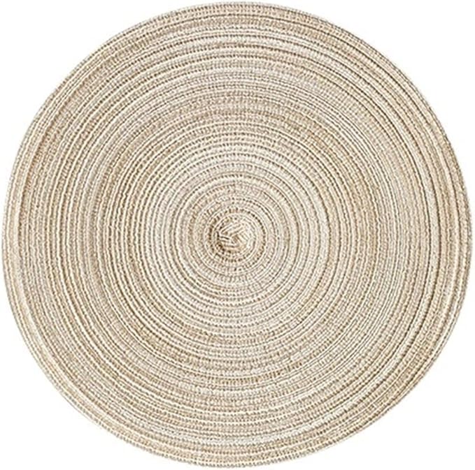 Table Mats Coasters Pad Round Stand for Mugs Anti Slip Drink Insulated Placemats Kitchen Furniture Doily(Coffee 18cm)