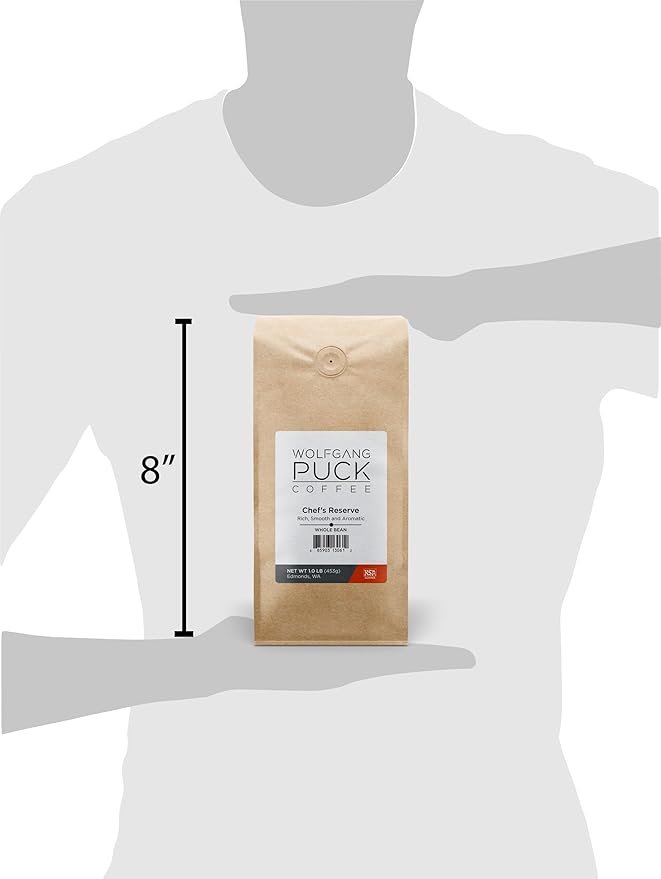 Wolfgang Puck Coffee, Chef's Reserve, Whole Bean Coffee, 1 Lb