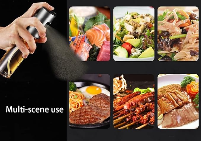 Oil Sprayer for Cooking,2 Pack 100ml Olive Oil Spritzer,Oil Sprayer for Air Fryer, Salad,BBQ,Roasting