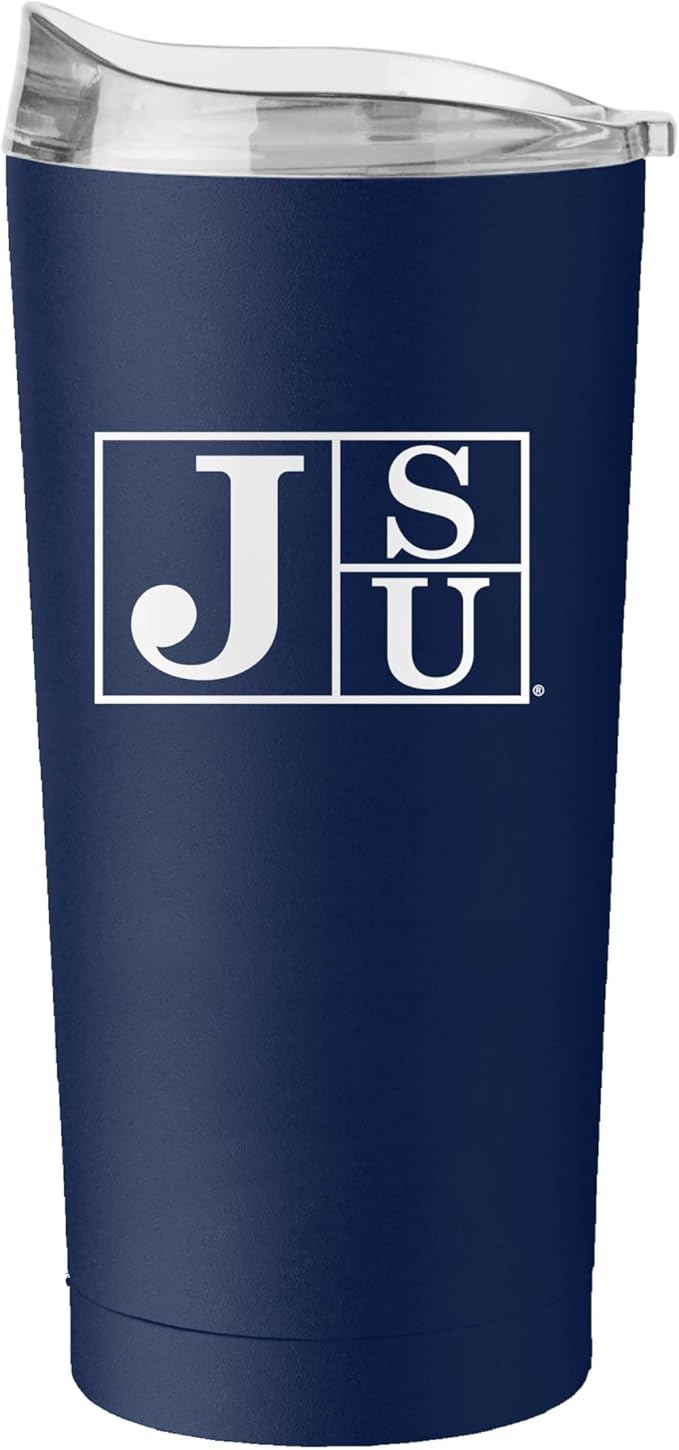 Logo Brands NCAA 20 oz Powder Coat Stainless Tumbler -Double-Wall Insulated Everday Tumbler for Hot or Cold Drinks, High Lip Lid, Team Color