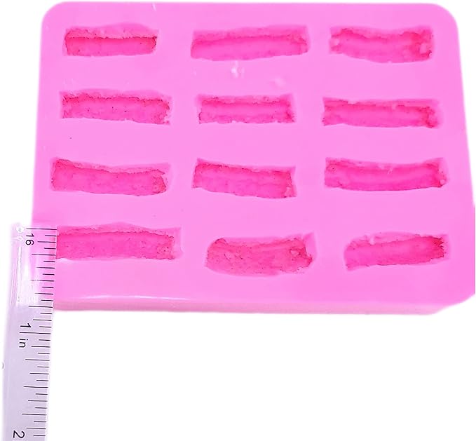Natucraft Churros Cereal Mold, Silicone, Realistic, Flexible, Oven Safe Up to 400F, Pink
