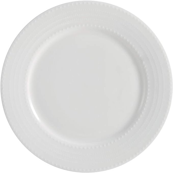 Mikasa Annabelle Bone China 40-Piece Dinnerware Set, Service for 8, Lightweight and Chip-Resistant White Porcelain with Elegant Design