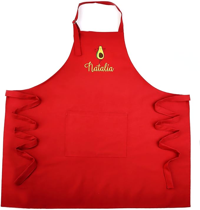 Kids Apron - Embroidered Personalized Cooking Custom Apron with Name, Adjustable, Cotton, with Pockets, for cooking