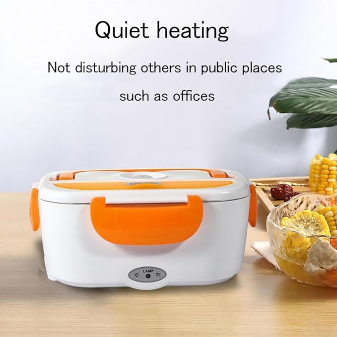 Food Warmer,Large Capacity Electric Lunch Box,1.5L Adult Hot Lunch Box,Electric Lunch Box With Fork And Spoon,Stainless Steel Liner,Removable Liner,Portable Lunch Warmer For Truck/Car/Office(Blue)