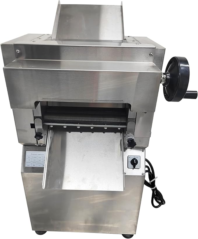 Commercial Electric Noodle Machine High-speed Press Dough Machine for Pasta,Dumpling Skin,Noodle,Bread Electric Dough Sheeter with 1.5mm Cutter 35KG/H 1.5KW 110V