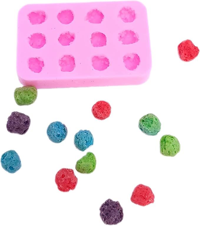 Colorful Cereal silicone mold Combo 2 molds, Cereal Silicone Mold Wax mold Resin mold Soap mold Realistic Flexible mold cereal candle