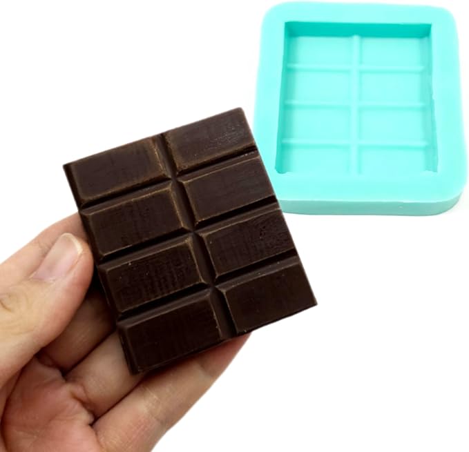 Chocolate bar Silicone mold, Wax melt chocolate bar mold, Choclolate Resin mold, Candle and Soap mold NC017