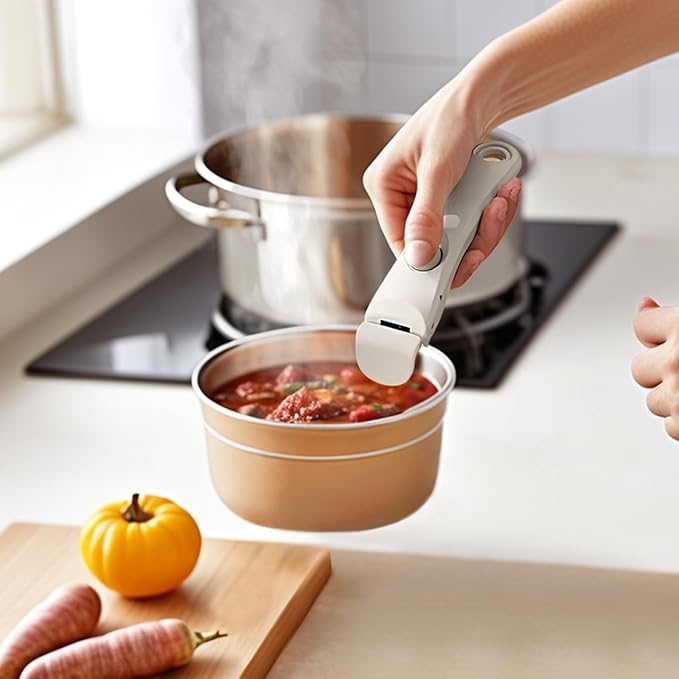 Deteachable Pan Grpper Handle - Black - Detachable Removable pan Handle, Replacement Pan Gripper, Suitable for All Cookware