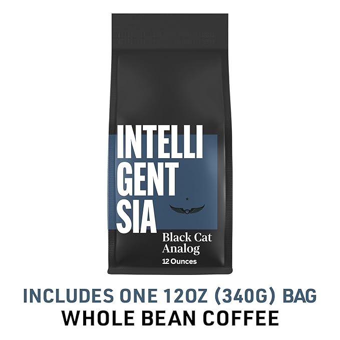 Intelligentsia Coffee, Medium Roast Whole Bean Coffee, 100% Arabica Coffee - Black Cat Analog Espresso 12 Ounce Bag