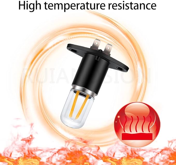 Ruiandsion Z187 T170 LED Microwave Light Bulb Warm White 110V 125V 130V 110-130V 2W Equivalent 20W LED Filament Light Bulb Replacement for Microwave Oven Light - Z03