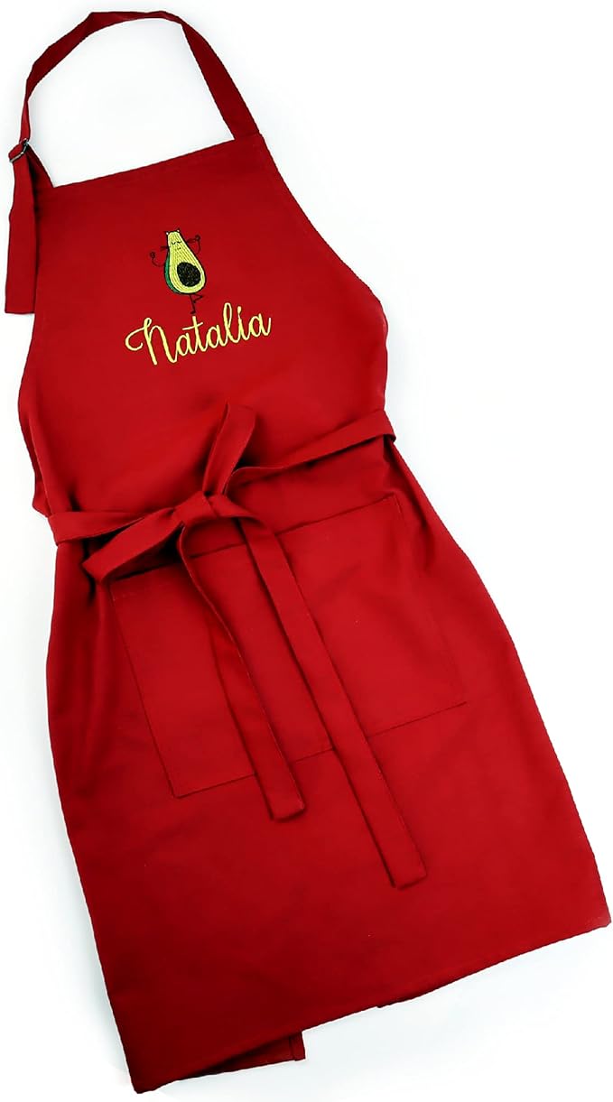 Kids Apron - Embroidered Personalized Cooking Custom Apron with Name, Adjustable, Cotton, with Pockets, for cooking