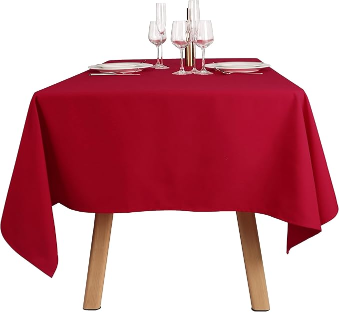 KOZIS Premium Tablecloth, 100% MJS Cotton-Rich Polyester