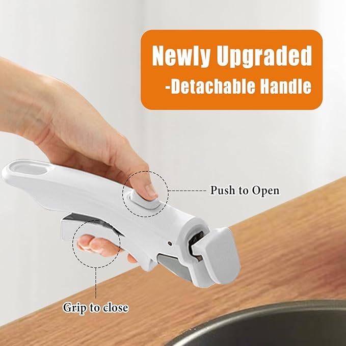 Deteachable Pan Grpper Handle - Black - Detachable Removable pan Handle, Replacement Pan Gripper, Suitable for All Cookware