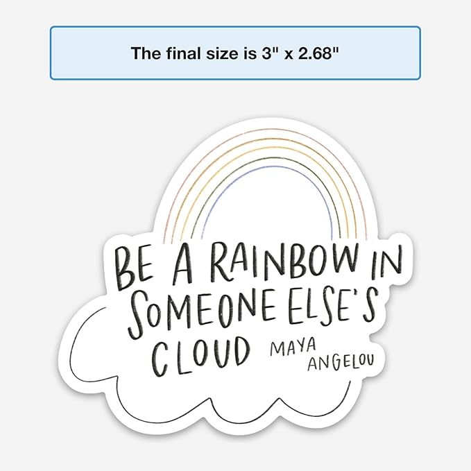 Swaygirls magnets | Cute fridge magnets by swaygirls | Maya Angelou quote refrigerator magnet | Inspirational quotes | Rainbow magnet