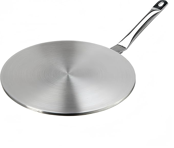 9.45inch Stainless Steel Coffee Milk Cookware Simmer Ring Induction adapter Hob Plate Heat Diffuser for Glass/Ceramic/Stailness Steel Cookware