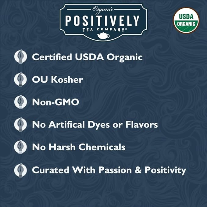 Organic Positively Tea Company, Choco Coco Joy Black Tea, Loose Leaf, 16 Ounce