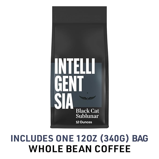 Intelligentsia Coffee, Dark Roast Whole Bean Coffee, 100% Arabica Coffee - Black Cat Sublunar Espresso 12 Ounce Bag