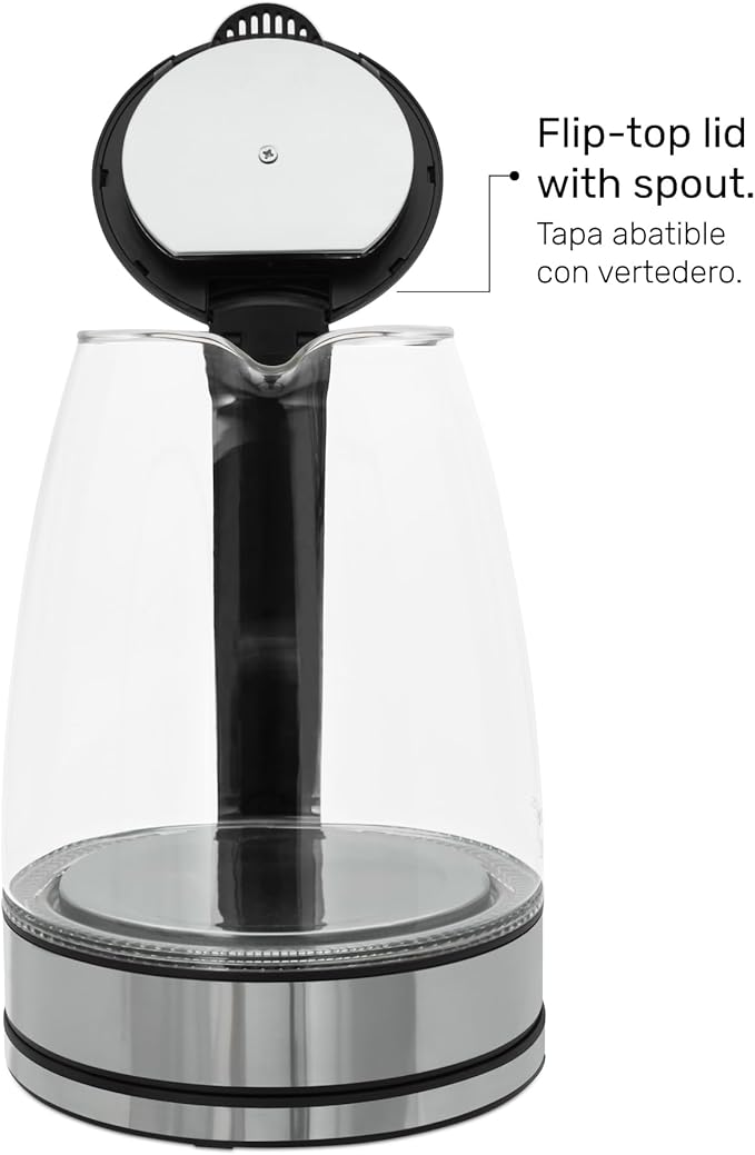 Taurus Cordless Electric Kettle – 1.7L Stainless Steel Hot Water Boiler | Fast Boil, 360° Swivel Base, Auto Shut-Off, BPA-Free – Modern & Portable Design for Tea, Coffee, Instant Meals