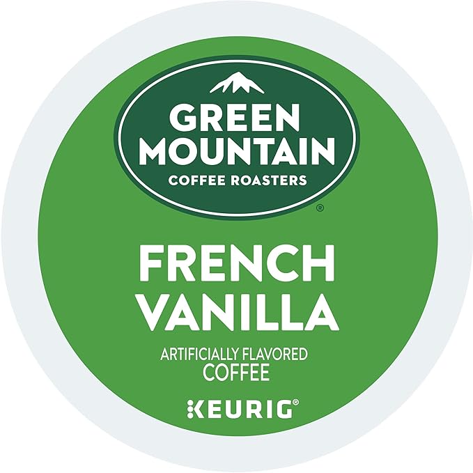 Green Mountain Coffee Roasters French Vanilla Keurig Single-Serve K-Cup pods, Light Roast Coffee, 12 Count