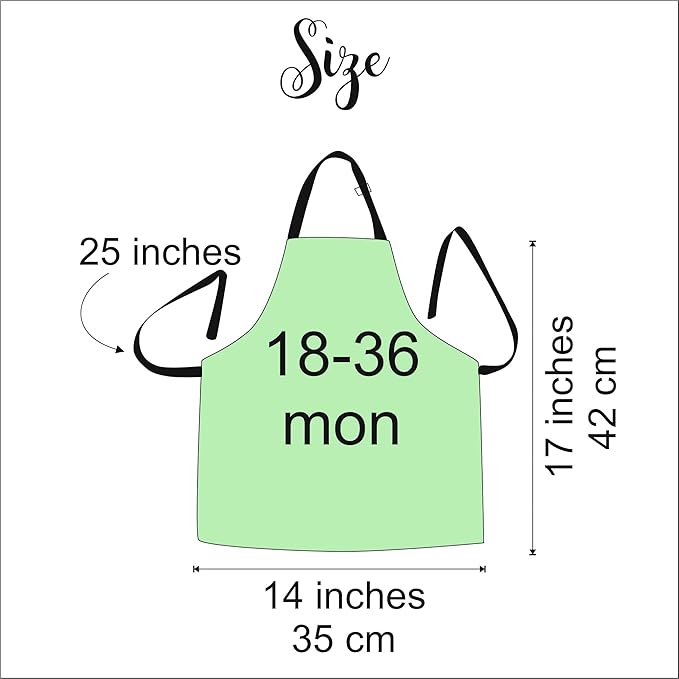 Personalized toddler apron for kitchen, custom cooking apron + chef hat set for kids, boy girl chef costume