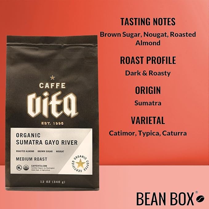 Bean Box Sampler - Roasted by Caffe Vita, 3-Pack, Whole Bean Coffee, Gourmet Coffee