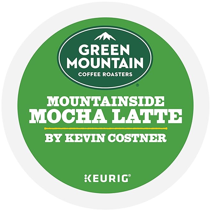 Green Mountain Coffee Roasters Mountainside Mocha Latte, One Step Latte Single Serve Keurig K-Cup Pods, 10-Count Box