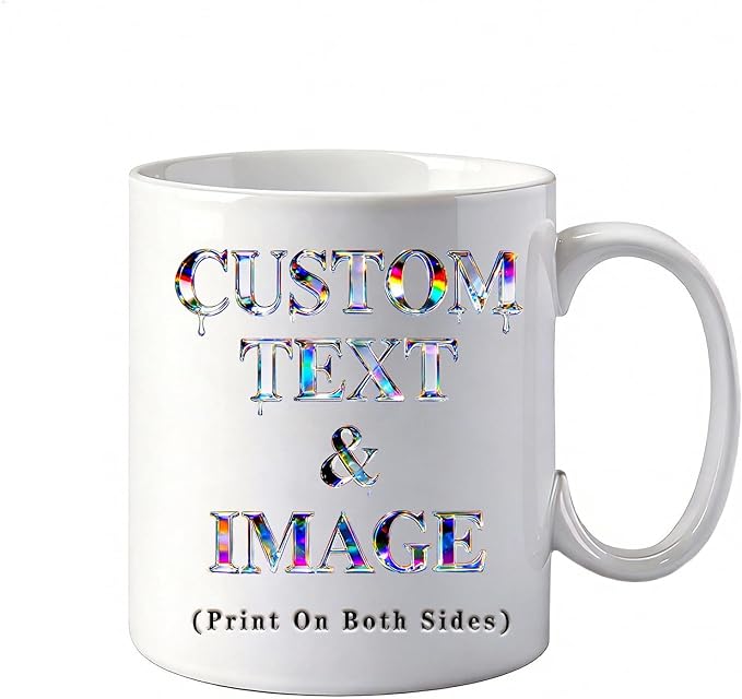 Personalized Coffee Mug with Photo Text Logo, 11OZ Custom Travel Cups, Personalized Valentine Birthday Employee Appreciation Gifts for Women Men Best Friend Office, Taza Personalizadas (all design)