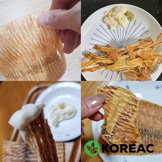 KOREAC_ Korea Seasoned Dried Squid Snack Squid Over Flower (Soft) 230g 8.5oz 꽃보다 오징어 소프트