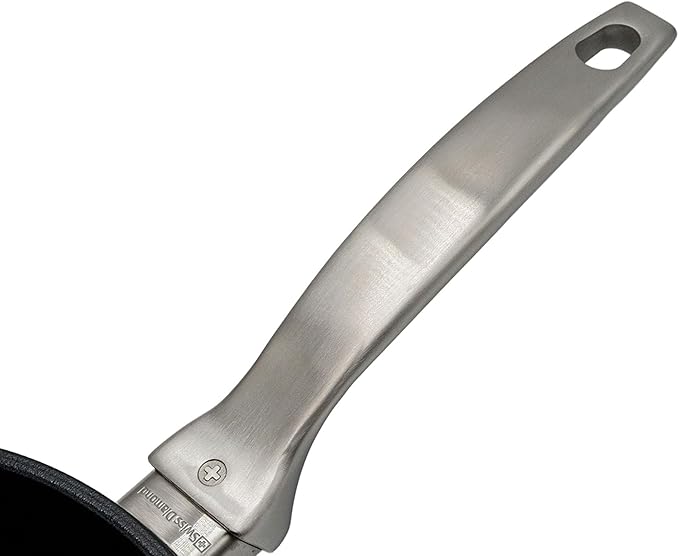 Swiss Diamond Nonstick Frying Pan Hybrid Ceramic and Diamond-Infused Fry Pan, Dou Ceramic, Dishwasher and Oven Safe Fry Pans (8 IN)