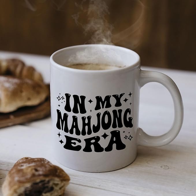 Mahjong Gifts Coffee Mug - Gifts for Mahjong Players Mug, Mahjong Gifts for Women Men, Mahjong Accessories and Gifts, in My Mahjong Era Ceramic Coffee Mug 11 oz