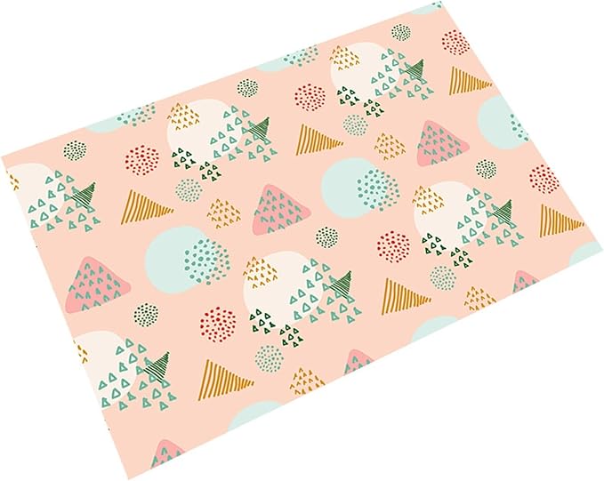PVC Woven Placemats Set of 4 for Kitchen Dinner Table Place Mats Dining Office Placemat Plastic Table Decor Mats(PM-7)