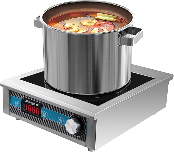 Commercial Grade Countertop Burner 1800 W /120V Commercial Induction Cooktop 9 Inch Heating Coil Hot Plate