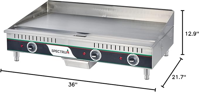 Winco Commercial-Grade Electric Griddle, 36"