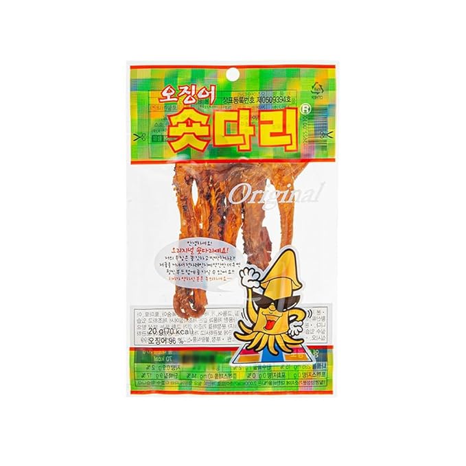 KOREAC_ Korean Food Korea Dried Squid Legs 20g x 10ea 오징어 숏다리