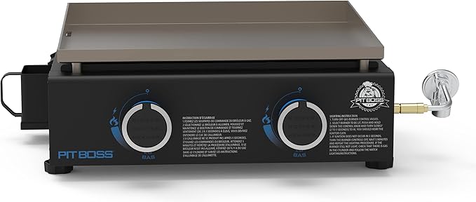 Pit Boss 10960 2-Burner Tabletop Griddle, Black