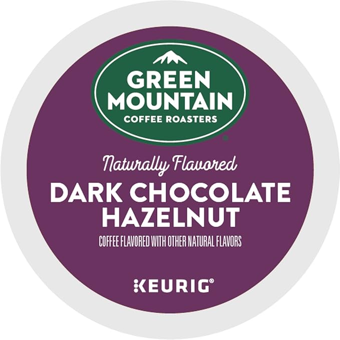 Green Mountain Coffee Roasters Dark Chocolate Hazelnut Coffee, Keurig Single Serve K-Cup Pods, 10 Count