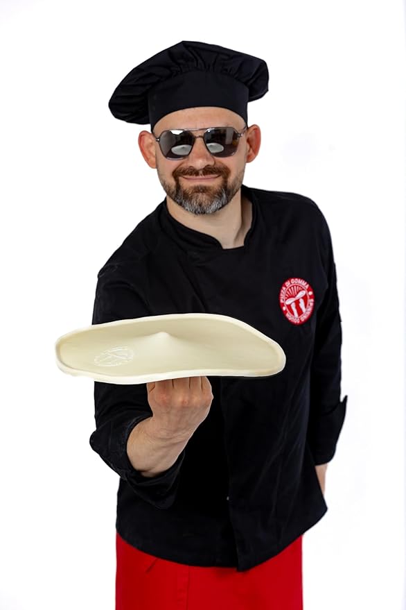 Training pizza disc for pizza acrobatics. Pizza di gomma - Spinning dough - Throw dough with silicone disc - size 13 inch. Rubber pizza.